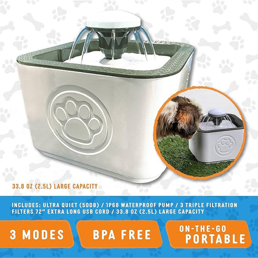 Fuente de agua automática para mascotas - ficha técnica